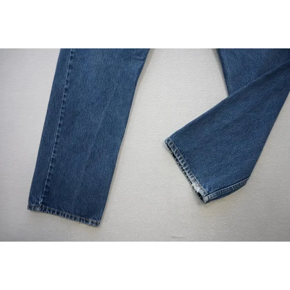 Levi's 505 Regular Fit Straight Blue Rugged Denim Jeans Mens Size‎ 40 x 30